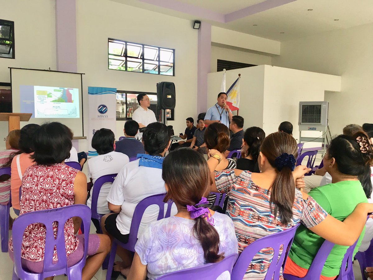 mwssro's tweet photo. Open forum with residents of Brgy. CAA Las Piñas #MWSSRO https://t.co/oQveBFSeP6