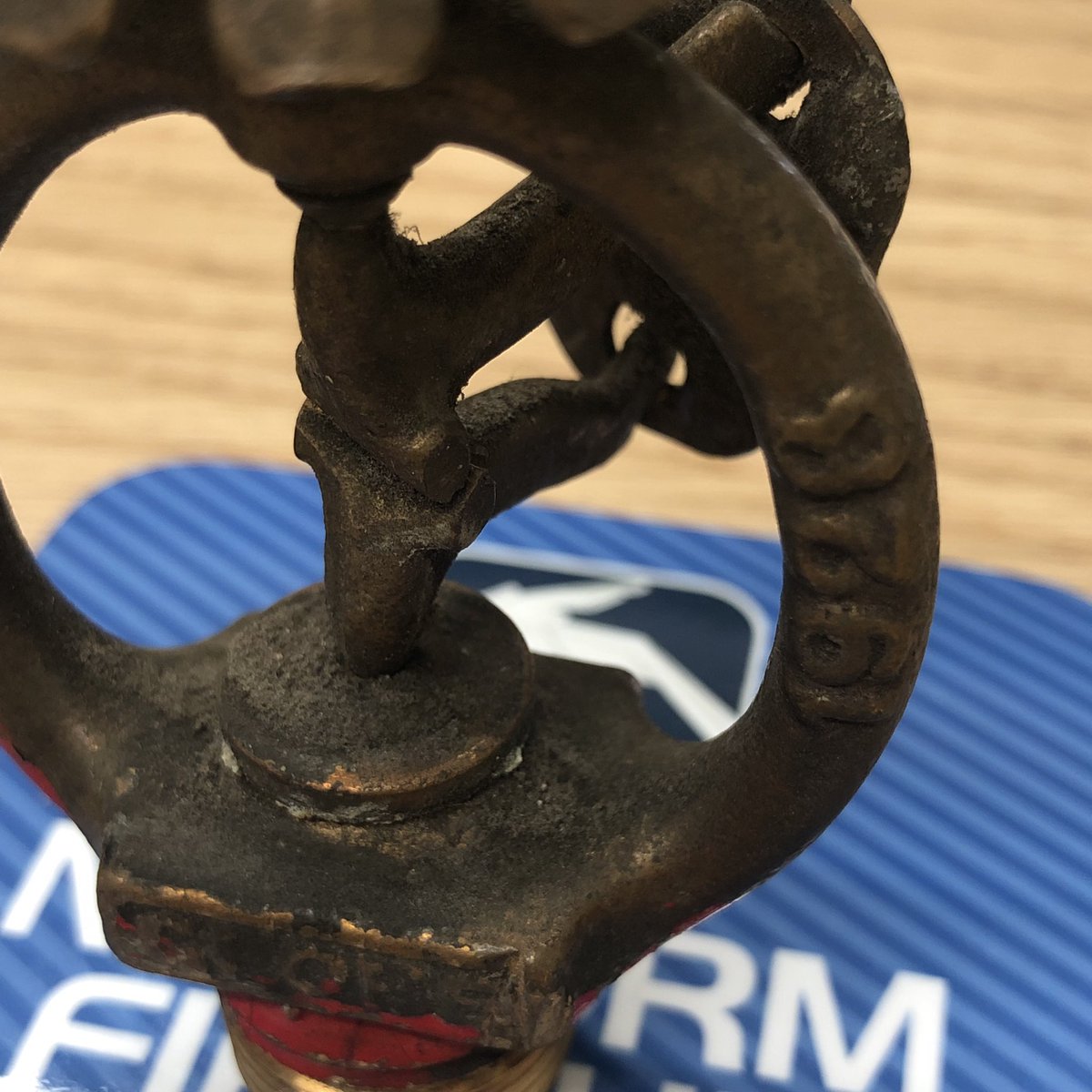 nuformfire's tweet photo. Fire sprinkler from 1928. The design of the fire sprinkler has not fundamentally changed in over 100 years. Testament to the reliability and functionality of a life and property saving invention. #firesprinklers #nuformfire https://t.co/AE1IbVfnpi