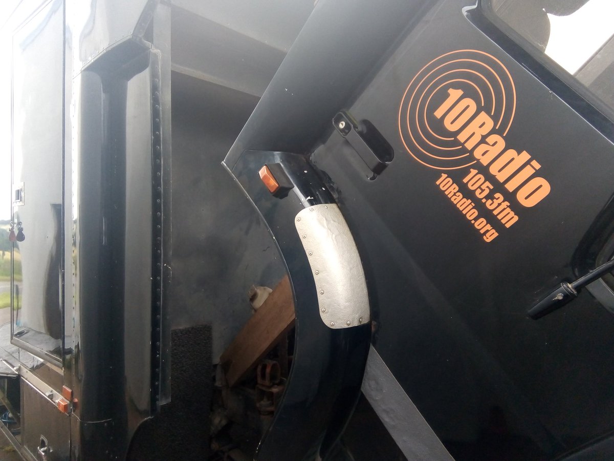 10RadioCIC's tweet photo. Ahead of @TauntonFS the 10Radio Outside Broadcast Unit, "Alice" has received a major brake overhaul. Many thanks to Anthony Cowling and Manor Garage for their work on this. https://t.co/cBGr2aYj3x 

#ClassicLorry #communityradio #OBU #Wiveliscombe https://t.co/IQlC4TD9lN