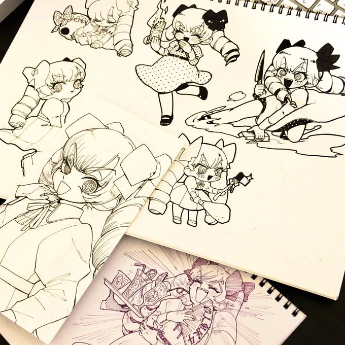 諸々の線画でしてよ！！！
#殺人鬼展4 