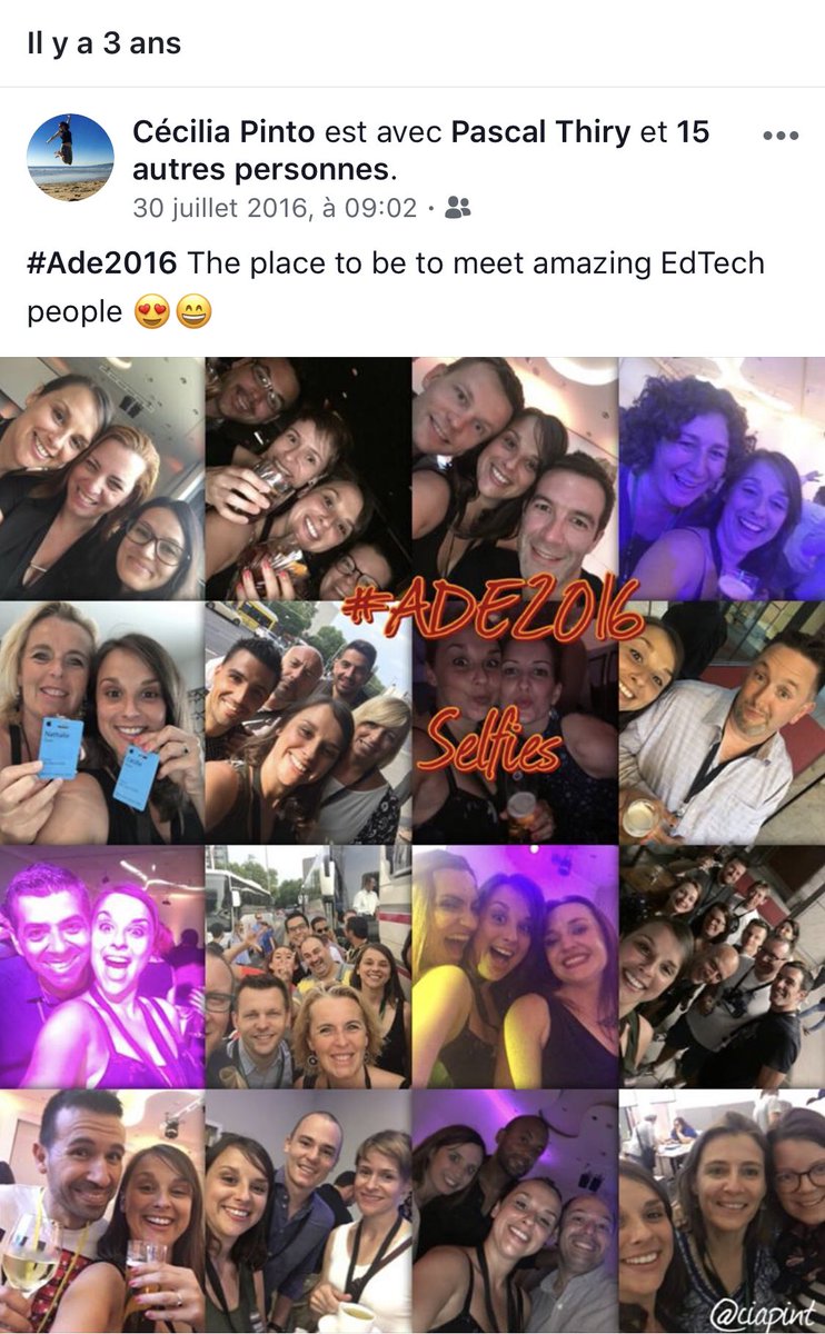 CiaPint's tweet photo. 😍 One of the best #EdTech meeting  I Did #ADE2016 #souvenir #ADE2019 https://t.co/J4RhbyFBtd
