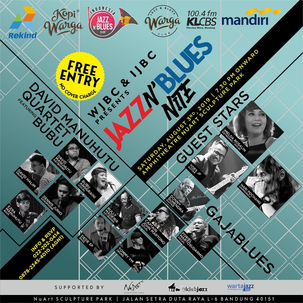 imeldarosalin's tweet photo. Jazz and Blues Nite, NuArt Bdg, 3 Ags 2019. Pls come! Free entry https://t.co/oAsBFRIIdb