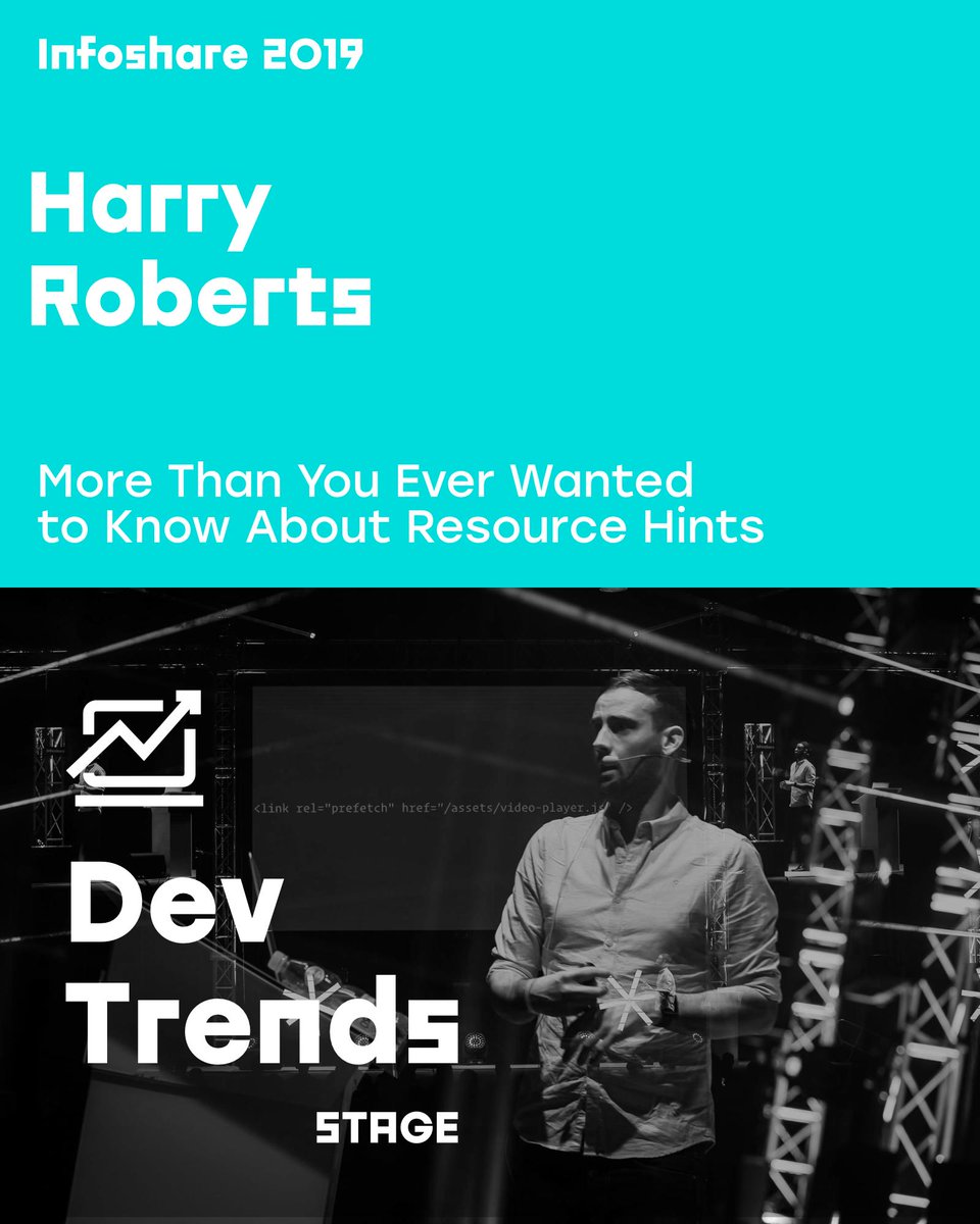 infosharepl's tweet image. #ResourceHints are a great way for developers to make their web pages faster by allowing us to be a little bit smarter than the browser.

@csswizardry presentation from #Infoshare2019 is a must-see for all developers that care about page performance!

infoshare.pl/news/one,66,25…