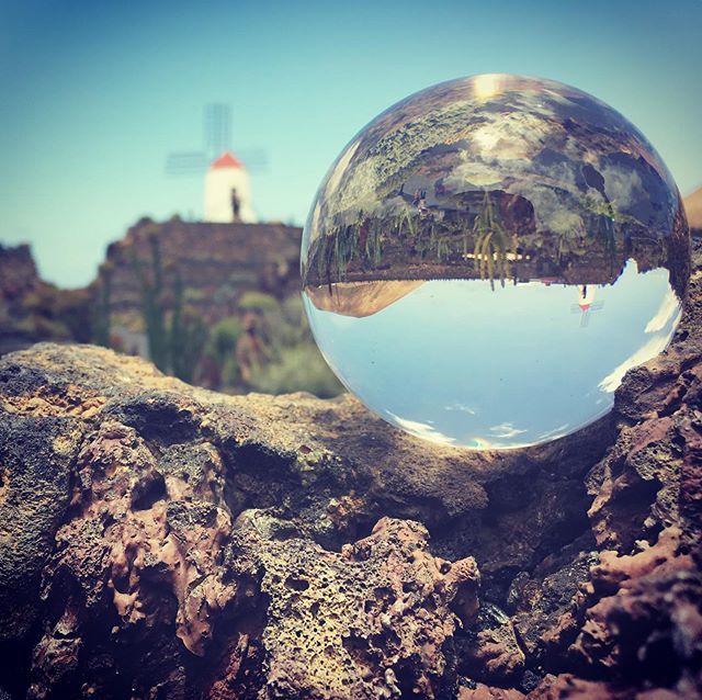 annelaurem's tweet photo. Reflection. #windmill #cactusgarden #cesarmanrique #reflection #upsidedown #guatiza #lanzarote #canaryislands #spain #laspalmas #crystalball  #crystalballphotography #travelphotography #holiday https://t.co/ruu3fBbX6J https://t.co/UdUqbUKVpY