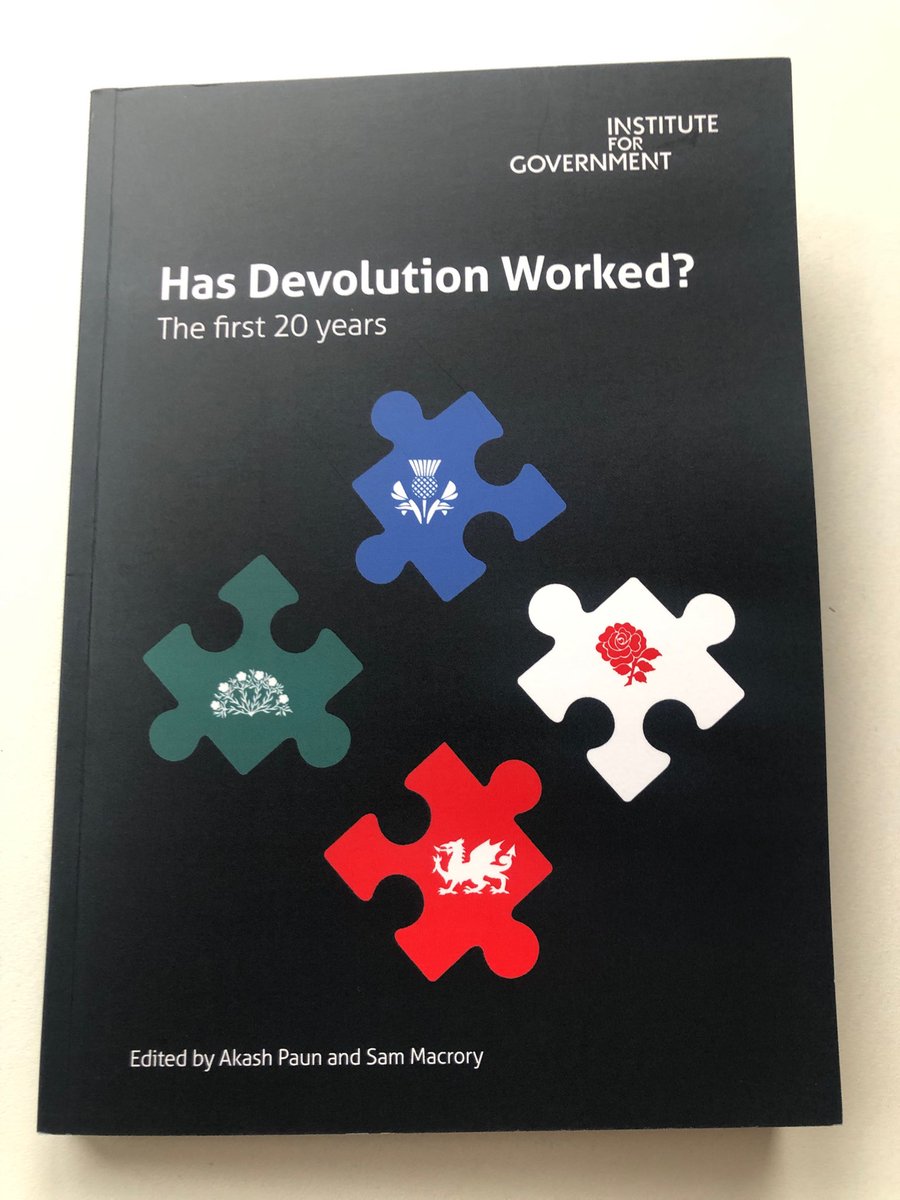 LauraMcAllister's tweet image. This has just arrived. I&apos;ve got a chapter on it on gender diversity after #devolution20. Nice work ⁦@AkashPaun⁩ ⁦@instituteforgov⁩