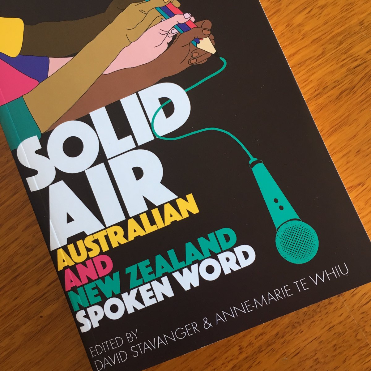 CJBowerbird's tweet photo. It is such an honour to be included in this anthology of ANZ spoken word, published by @uqbooks and edited by @annemarietewhiu and @davidstavanger. An essential record of beautiful verse. Released on Tues, get your copy here: https://t.co/YVe7ntYjgo #poetry #spokenword #solidair https://t.co/IsYNl98Ryv