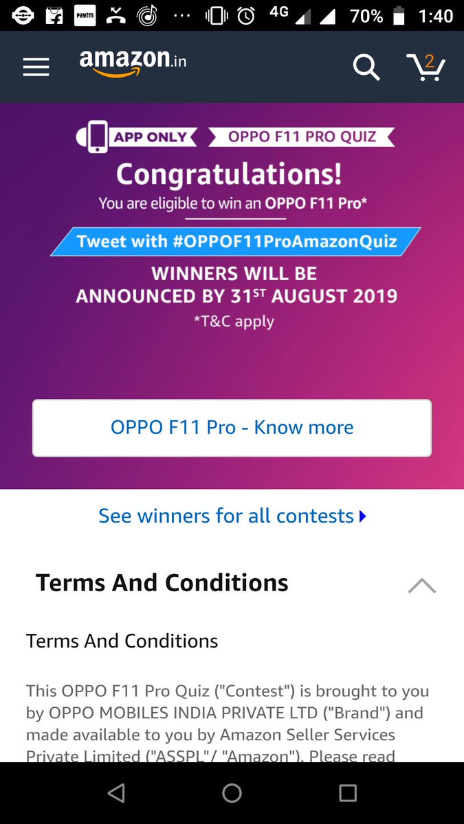 pakhale_tushar's tweet photo. #OPPOF11ProAmazonQuiz
♥️ https://t.co/Oxjdy6FX0Q