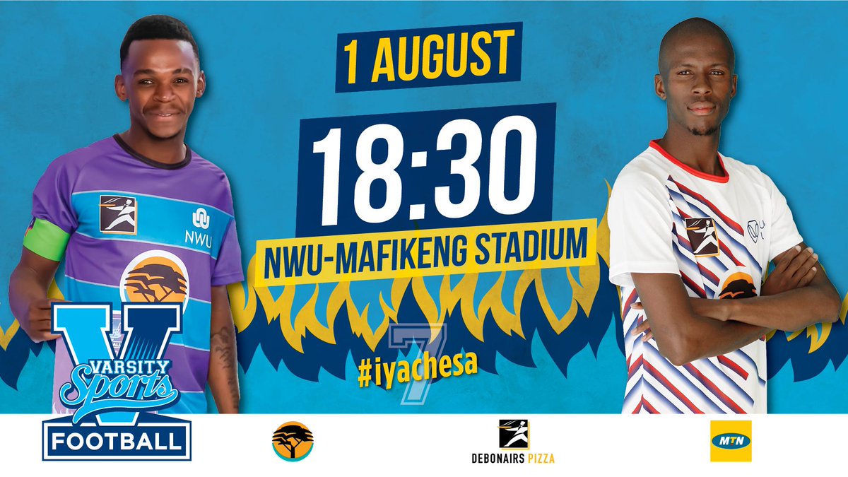 VarsityDiski's tweet photo. ARE YOU READY FOR @VarsityDiski ROUND 2?

Check out the upcoming fixtures for Thursday - 1 August 2019! Avoid FOMO &amp; get your tickets NOW by downloading our Varsity Sports App! ⚽

Catch all the action LIVE on @SuperSportTV Channel 204 &amp; 210.

#IYACHESA 🔥🔥🔥 https://t.co/ifJ3xgRZXZ