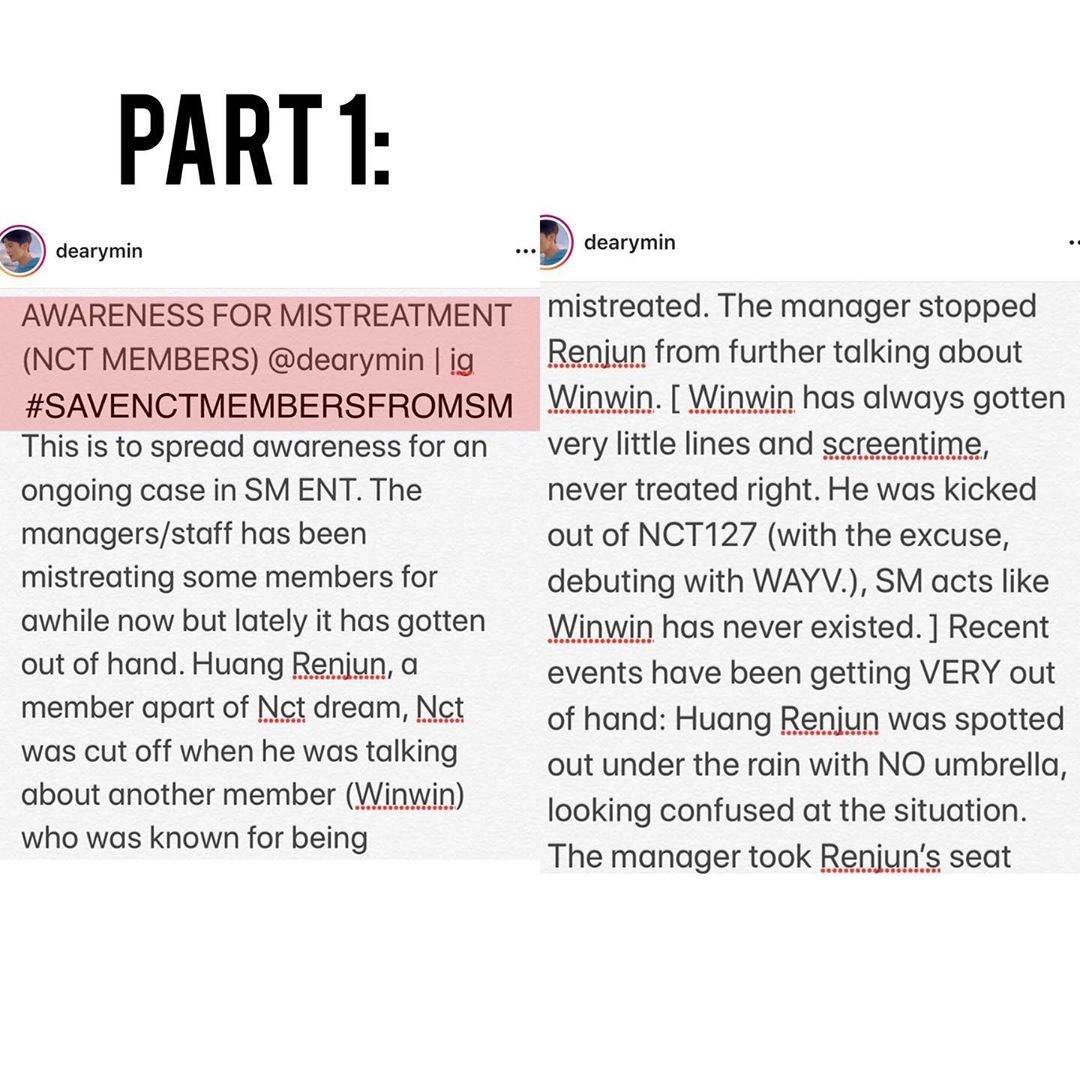 savenctfromsm's tweet photo. Mistreament on NCT! 
#savenctfromsm #saverenjun https://t.co/haLGBaq7MK