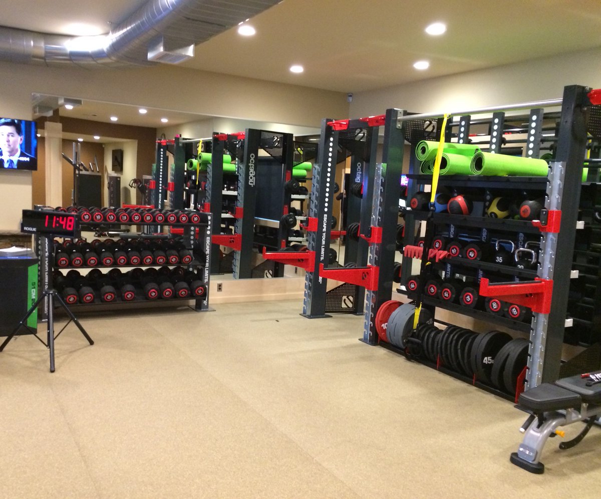 push_pedal_pull's tweet photo. It is difficult to create a fitness facility in a former bank with choppy spacing. This was necessary for the Carlton Wellness Center in MN and P3 Fitness Expert Chad Witt executed it beautifully. Check out his work below! #p3install #precor #expresso #escapeyourlimits https://t.co/JOzmeUl16Y