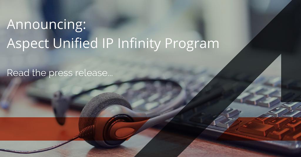 kellyD_twenty20's tweet photo. Exciting news! Announcing Aspect Unified IP Infinity, a multi-year program designed to help customers protect their investment: #UnifiedIP #CX #GoodCall https://t.co/SHhJXZwJ2N https://t.co/Y6zmAIsZqu