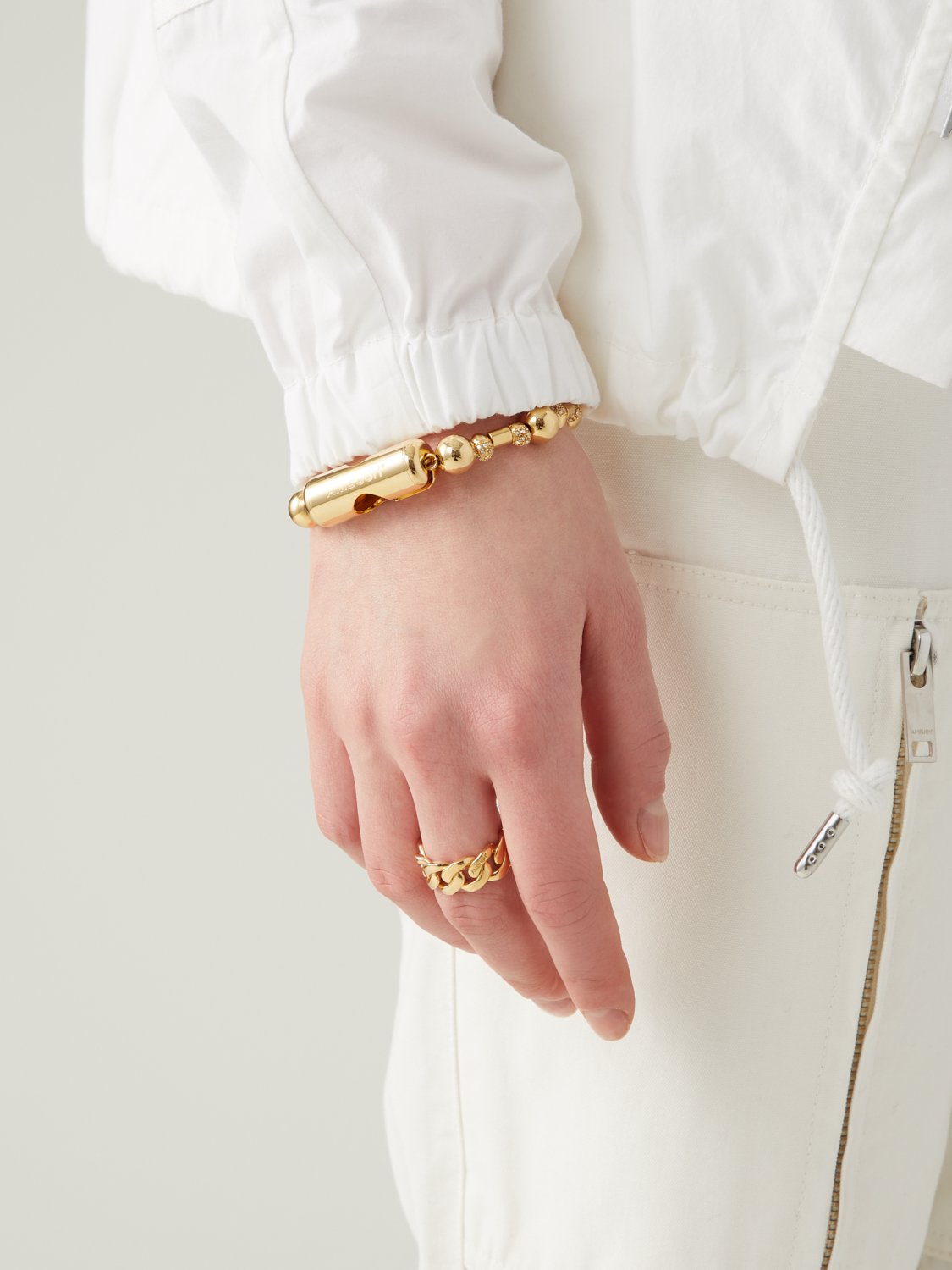 AMBUSH chain-detail ring - Gold | £350.00 | Mirror Online