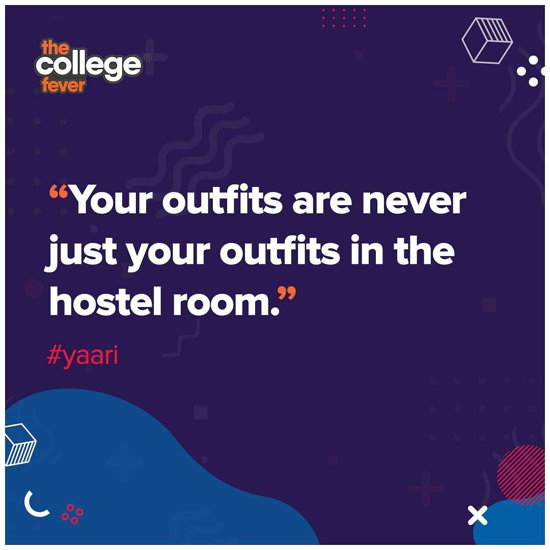thecollegefever's tweet photo. So, how many of you went to the class wearing your roommate's shirt? *bunked the class

#thecollegefever #college #collegelife #collegediary #collegememory #fun #life #hostel #hostellife #wordgasm #l4l #f4f #TrendingNow https://t.co/MJhyXzI1We