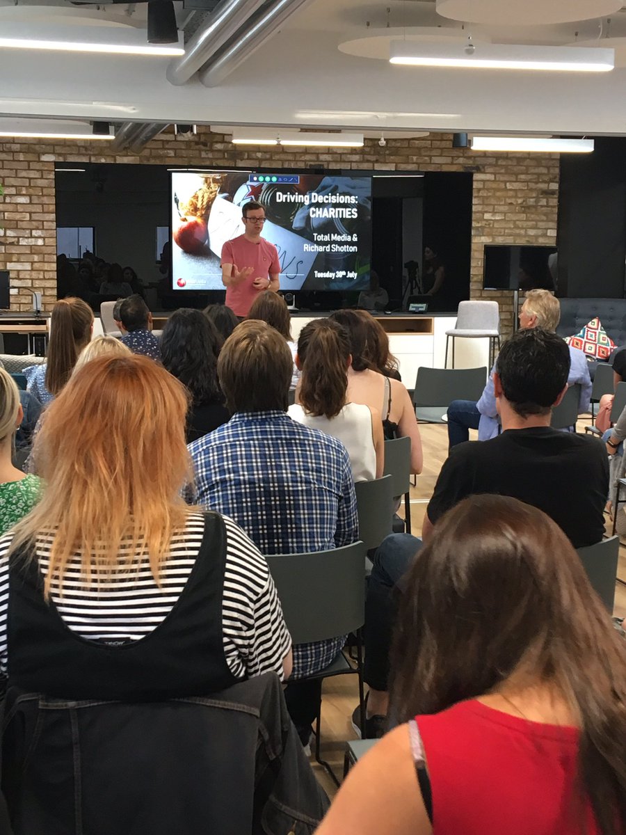 TotalMediaUK's tweet photo. Excited to have @rshotton back to host our second #drivingdecisions seminar where this time he explores behavioural science in relation to #charities https://t.co/rnfsu8K4mK