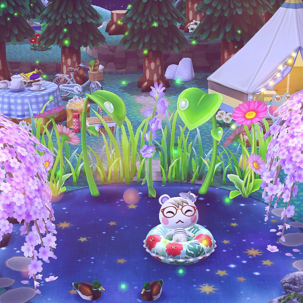 beawiitch's tweet photo. late night swim ✨ #ACPC #pocketcamp #animalcrossingpocketcamp https://t.co/P3NyCLJdJr