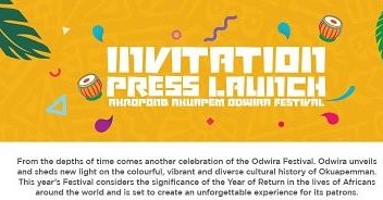 Odwira_Official's tweet photo. #Odwira2019 Today is the #Press Launch for the biggest event to hit #Ghana. #OdwiraUnlimited.
Connected to be informed.
#YearOfReturn
#visitGhana
#Culture
#cleaverHouse
#Accra
https://t.co/nwjn8jlg62 https://t.co/fcXO3v7vdR