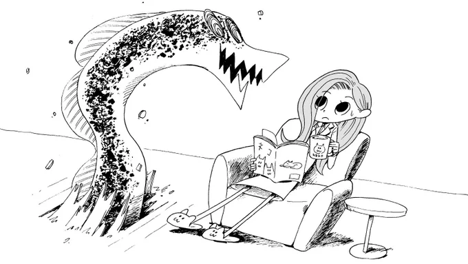 彼氏いない歴23年の猫好きOLが、半径10m以内でソファーに座り、本を読みながらレモンティーを飲むまで動けない呪いを、神々にかけられ地中に封印されていた「古の怪物ウツボーン」・・・今ここに復活 