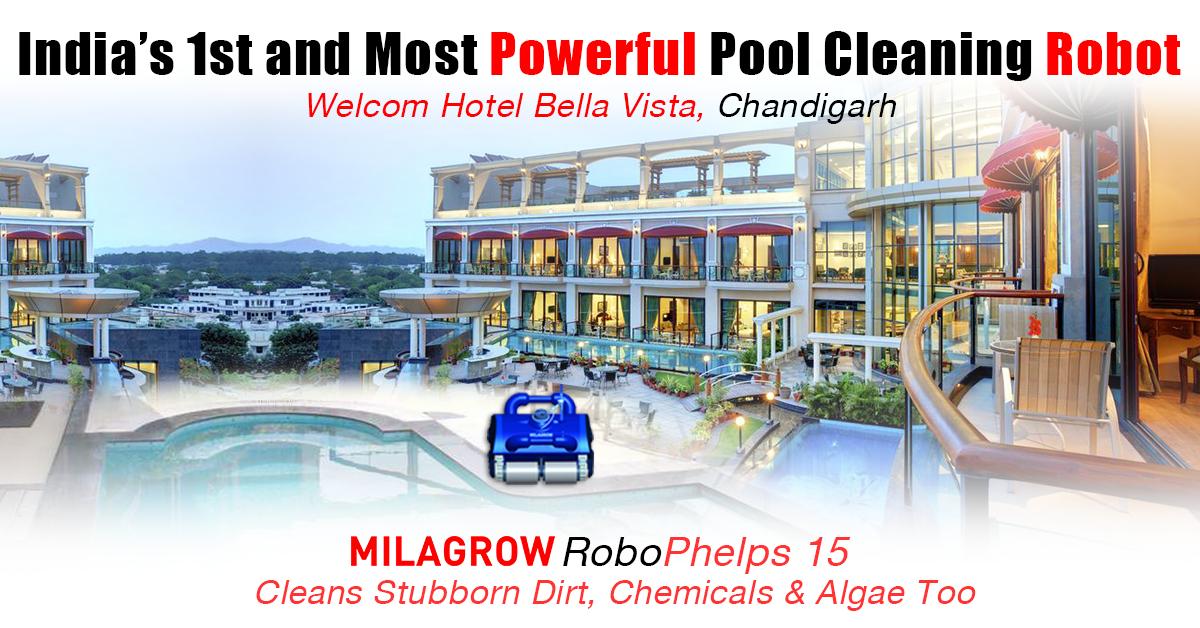 MilagrowRobots's tweet photo. Milagrow RoboPhelps, India's 1st and Most Powerful Pool Cleaning Robot in Operation at Welcom Hotel Bella Vista, Chandigarh. Cleans Stubborn Dirt, Chemicals & Algae Too.
Book a demo or buy now: https://t.co/EU8sZAW7ET
#poolcleaners #swimmingpoolcleaning #swimmingpoolrobot https://t.co/KDkzcifQZU