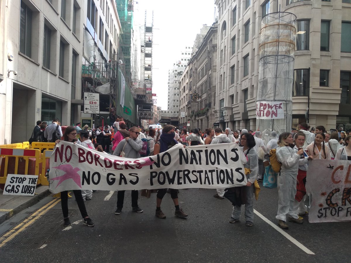 Moorgate is occupied at London office of Drax Power, by friendly protesters. Stop building fossil power! #reclaimthepower @draxnews <a href="/reclaimthepower/">Reclaim The Power</a>