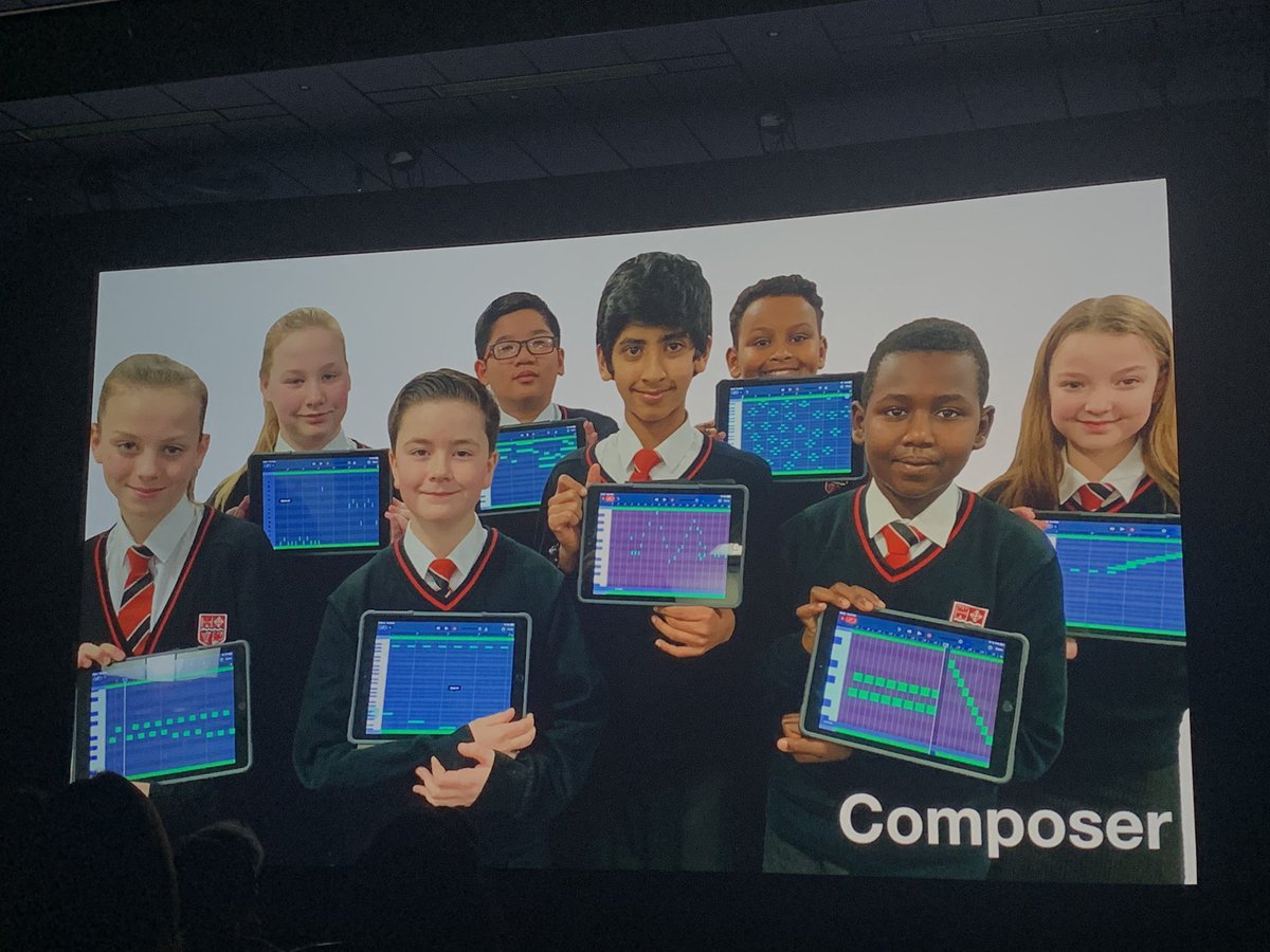 MirCWalsh's tweet photo. Everyone Can Create, compose, produce with GarageBand and @HopkinTeach #AppleEDUchat #EveryoneCanCreate #EveryoneCanCreateMusic #ADE2019 https://t.co/r0gQ49JhMc