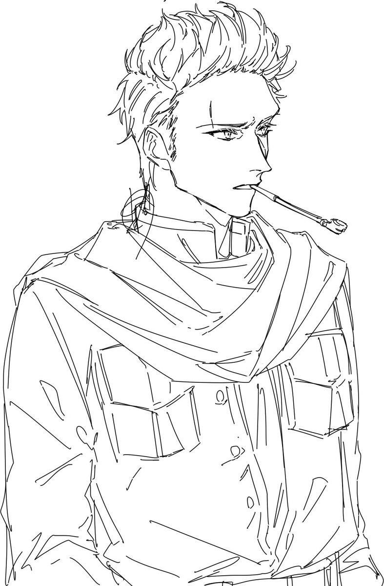 ヘタリア描けないって話をしたら描いてみてってなったので描いたオランダ 