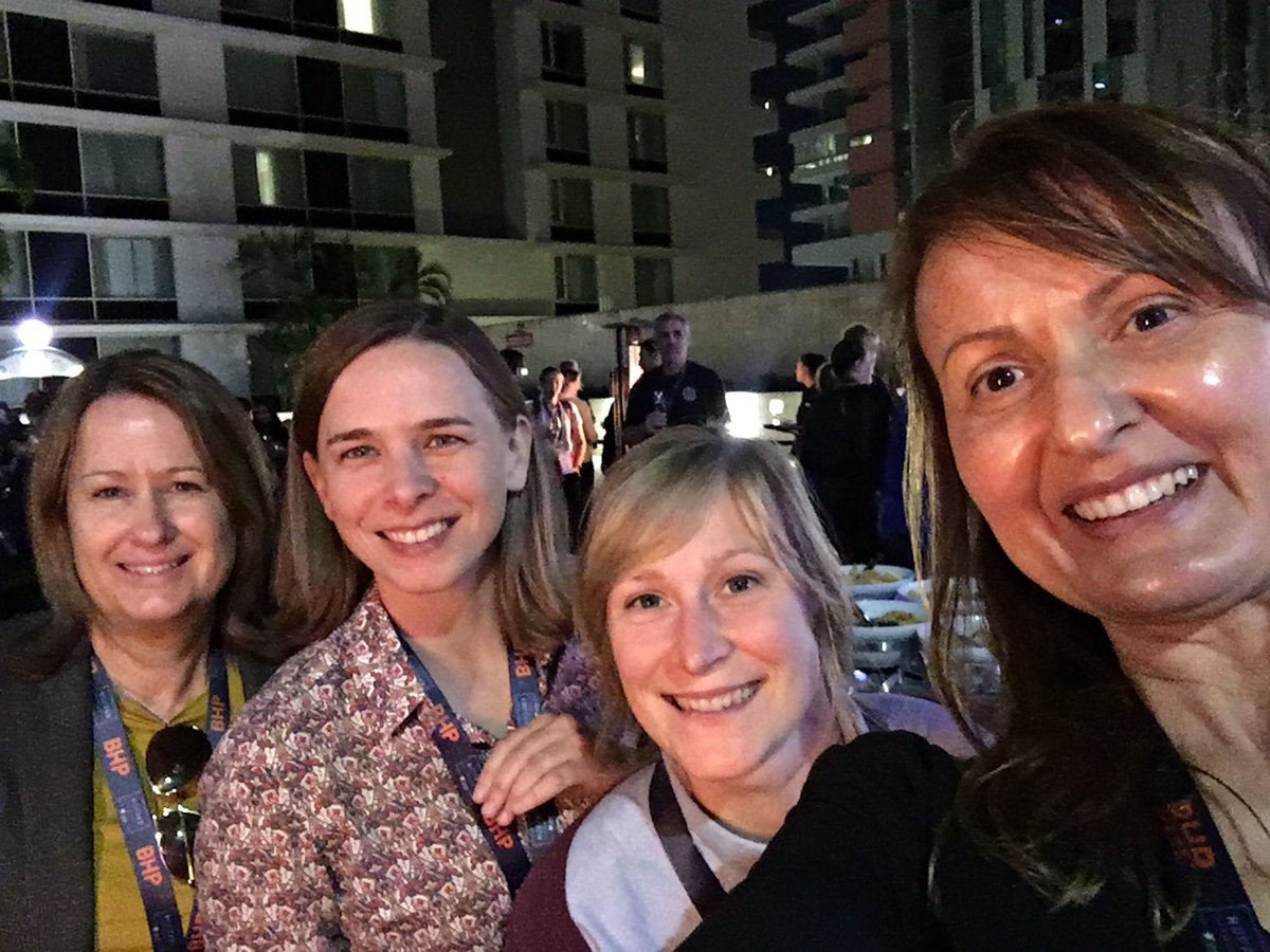 Fantastic opportunity to chat to Women in STEMM Ambassador @lisaharveysmith with <a href="/karen_blackmore/">Karen Blackmore</a> <a href="/KlugeDr/">Murielle Kluge</a> at #HopperDownUnder <a href="/UON_research/">Uni Newcastle Research</a>