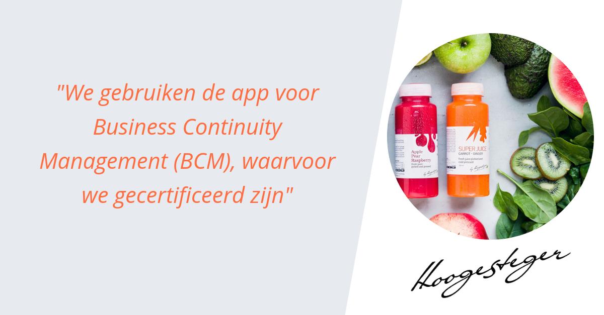 crisis_connect's tweet photo. BEST PRACTICE - Frisse fruit- en groentesapjes, in de zomer smaken ze nóg lekkerder. Hoogesteger maakt meer dan 100 recepten. Vanwege de versheid moeten ze bij een incident snel ingrijpen. Ze gebruiken hierbij CrisisConnect. Lees hoe: https://t.co/gEGuTF7O3Y https://t.co/FcDTtMreMI