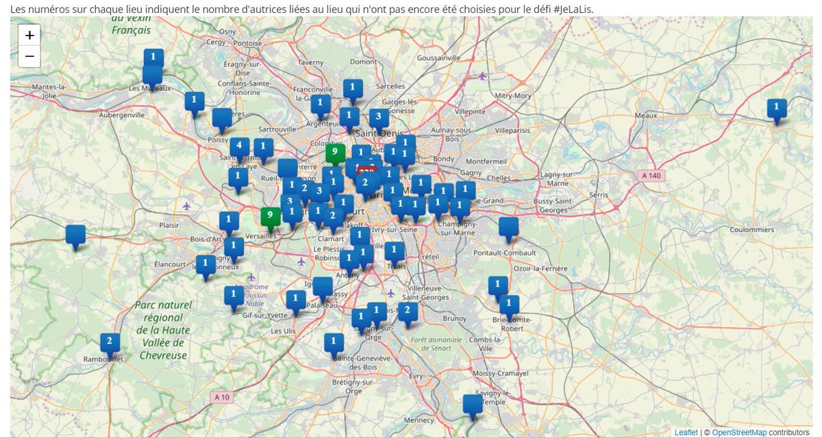 Georgele2etexte's tweet photo. Notre carte des femmes de lettres dans le domaine public, nées ou mortes en France est en ligne : https://t.co/fLHhJKY9ND. L'occasion de choisir une autrice à côté de chez vous, ou de votre lieu de vacances, pour le défi #JeLaLis ! #matrimoine @hf_idf https://t.co/2MxZUTSwWV