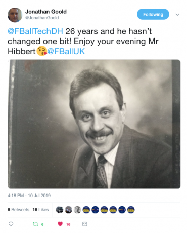 FBallUK's tweet photo. Browsing through our Twitter feed, we’ve picked out a few of our favourite mentions from the past month.

First pick is a throwback to when David Hibbert joined #TeamFBall

Happy retirement! https://t.co/WoGXnEJ8yB