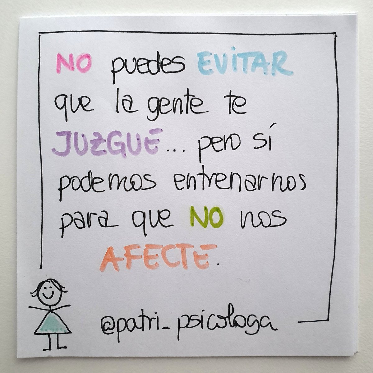 Patricia Ramirez En Twitter No Puedes Evitar Que La Gente Te Juzgue Pero Si Podemos Evitar Que Nos Afecte No Podemos Vivir Al Margen De Las Opiniones De Otros De Hecho Estamos