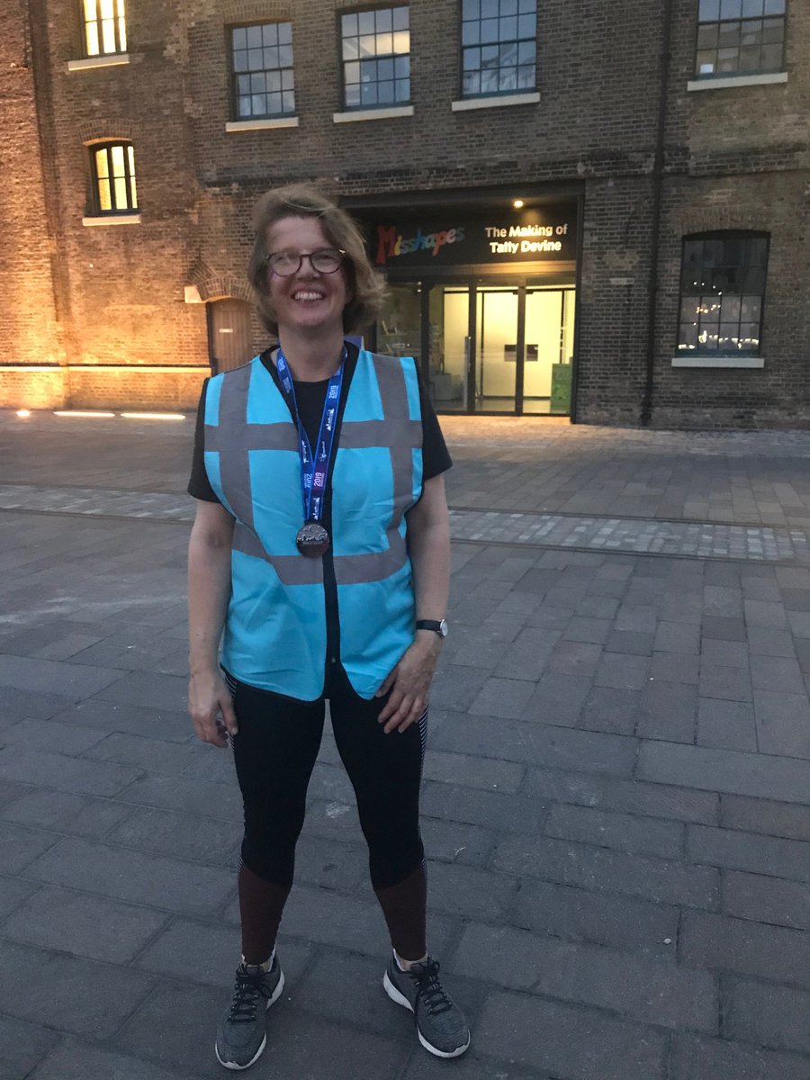HuntersLondon's tweet photo. #walkthenight completed on Sunday morning 5am by our Head of Marketing, Sally Warren. Raising money for @CoppaFeelPeople @ProstateUK. Well done to all who participated in the Marathon! #wtn2019 https://t.co/kaGvAQBHlQ