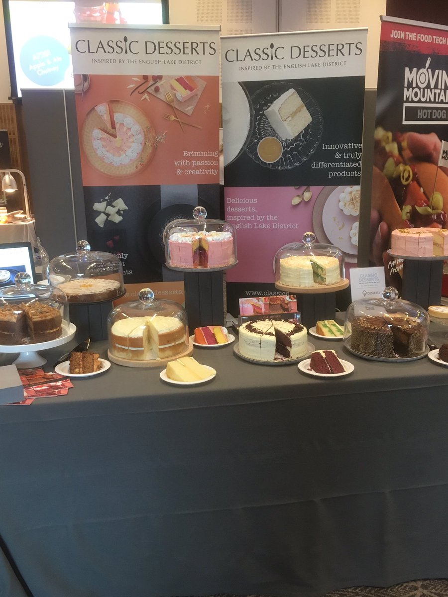 All ready and set up for the launch of our #cakes, #tarts and #desserts st #mkgfoods trade show <a href="/StGeorgesPark/">SGP</a>
