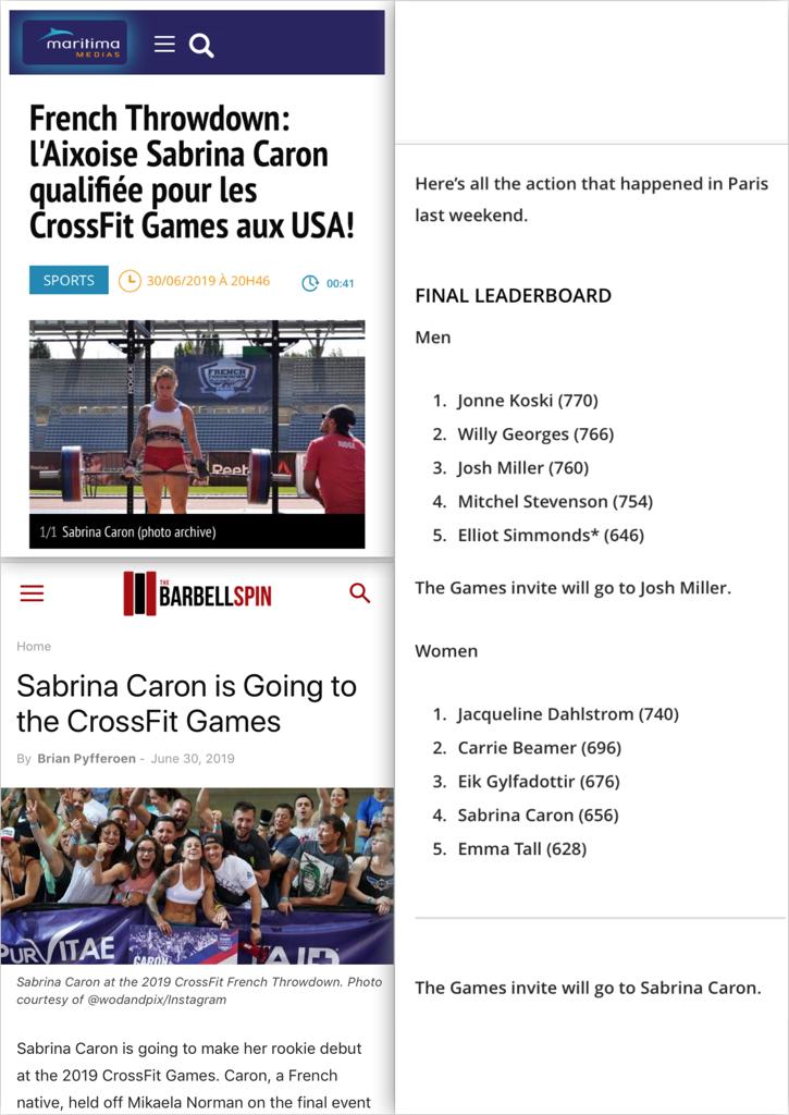 YBourrel's tweet photo. Plus que 2 jours avant les #CrossfitGames2019
The Best @sabrina__caron on est avec toi 💪 🇨🇵
#SabrinaCaron #aixenprovence #france #frenchthrowdown #crossfitgames2019 #crossfit https://t.co/VJlxH7kHeC