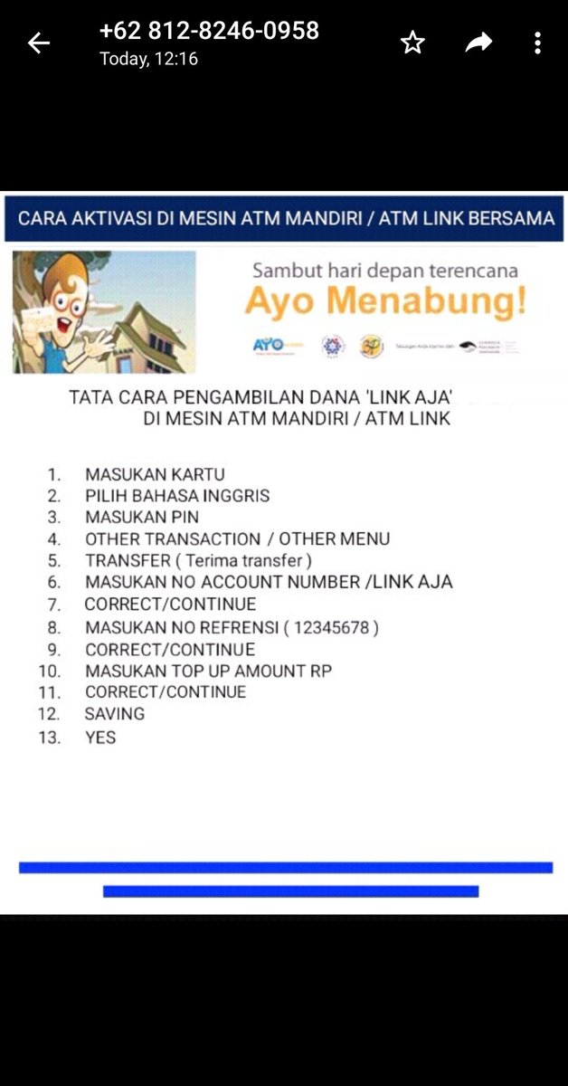 anggunnova_'s tweet photo. @aduanBRTI saya ingin melaporkan bahwa no. Tlp / WA 081282460958 dan 082178885403 dan  telah terindikasi menipu saya, dgn modus Tf uang melalui aktifasi rekening bersama No. Link Dana. Mohon utk segera ditindak lanjuti. Trims https://t.co/xUih0xzQHh