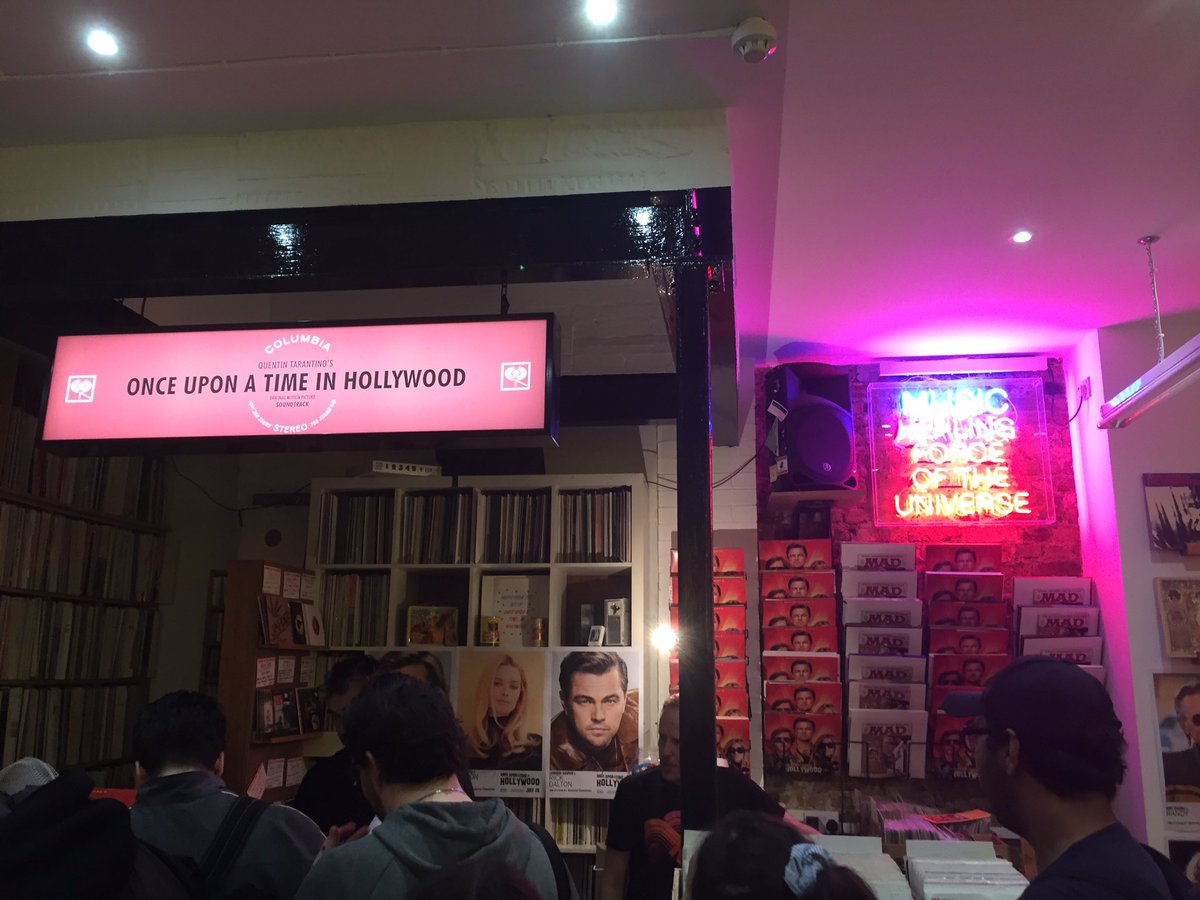 #OnceUponATimeInHollywood takes over <a href="/SOTUSOHO/">Soundsofthe Universe</a>