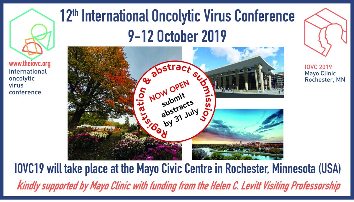 Deadlines are coming up! Register until 31 July for lower congress rates, and submit your abstract until 18 August. 

What are you waiting for... <a href="/MayoClinic/">Mayo Clinic</a> @theiovc 

iovc.ada.wats-on.co.uk/Conferences/IO…