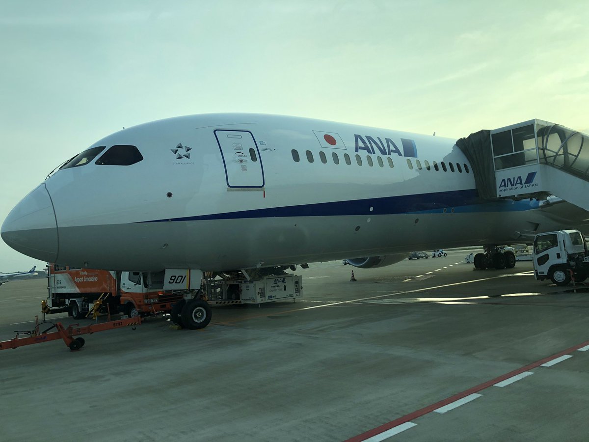 yuji_2002's tweet photo. いつも乗る成田空港 夕方発のANAは沖どめの設定。
バスに乗ってから搭乗するのはちょっと不便だけど、機体を間近で見れて得した気分。
#成田空港 #全日空 #ANA #沖どめ https://t.co/3wXJvWYdcx