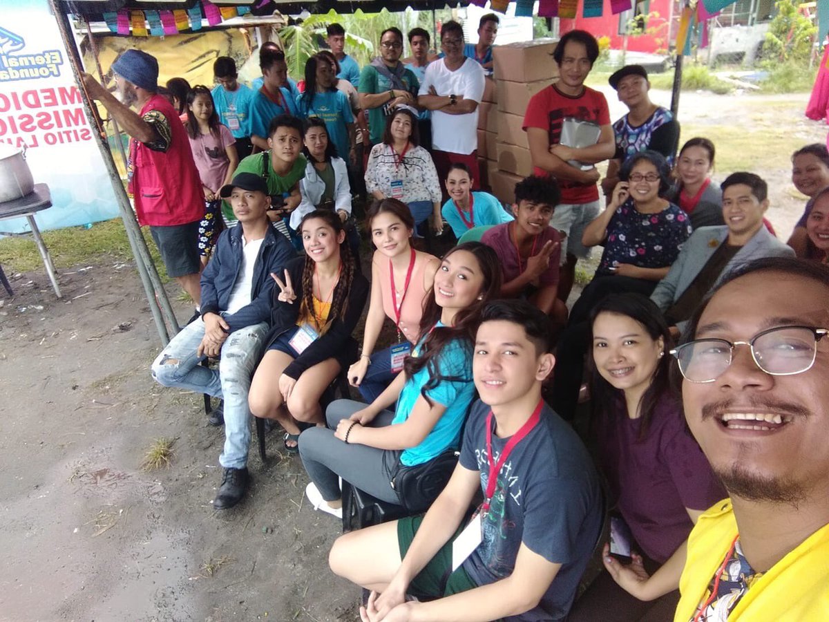TeamElisseJoson's tweet photo. ATM #Sandugo taping 🎬🔜 @ElisseJoson  @iamreignp @AljonMendoza_ 

Thank you so much @DreamscapePH https://t.co/NXTDviy15f