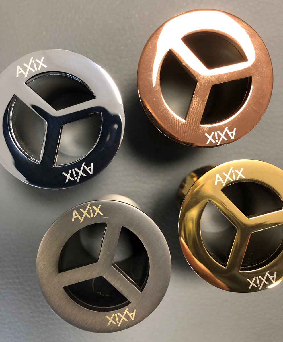 1810co's tweet photo. β Newβ #AXIX overflows in chrome, copper, gunmetal and gold brass! #AxixSeamlessTechnology #1810co https://t.co/BplstAtgCa