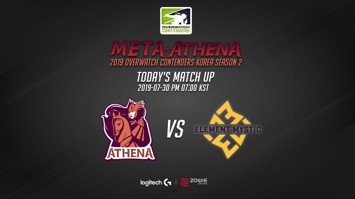 TheMetaGaming's tweet photo. 🚨#MetaGaming Today's match up!🚨 

오후 7시🕖부터 #MetaAthena 와 Element Mystic의 2019 오버워치 컨텐더스 코리아 시즌2 경기가 진행됩니다! 

🔸Meta Athena🆚Element Mystic
🔸2019-07-30 PM 7:00 KST
🔸https://t.co/dBke81idUq

#OverWatch #OWCK https://t.co/XyD31LBZtf
