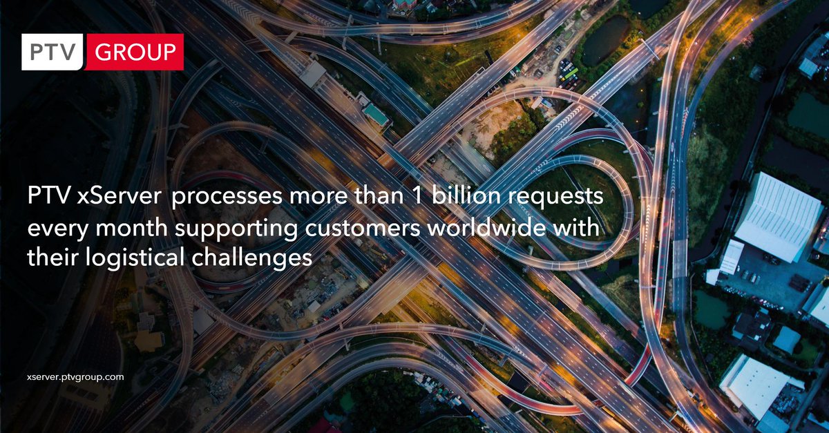 PTV_Group_UK's tweet photo. With more than 1 billion requests every month, PTV xServer is one of the most relied upon software development kits for logistics applications worldwide. 

Discover how our customers boost the performance of their processes: https://t.co/zfNNwjIlRt
#themindofmovement #ptvgroup https://t.co/NYVov8sTXv