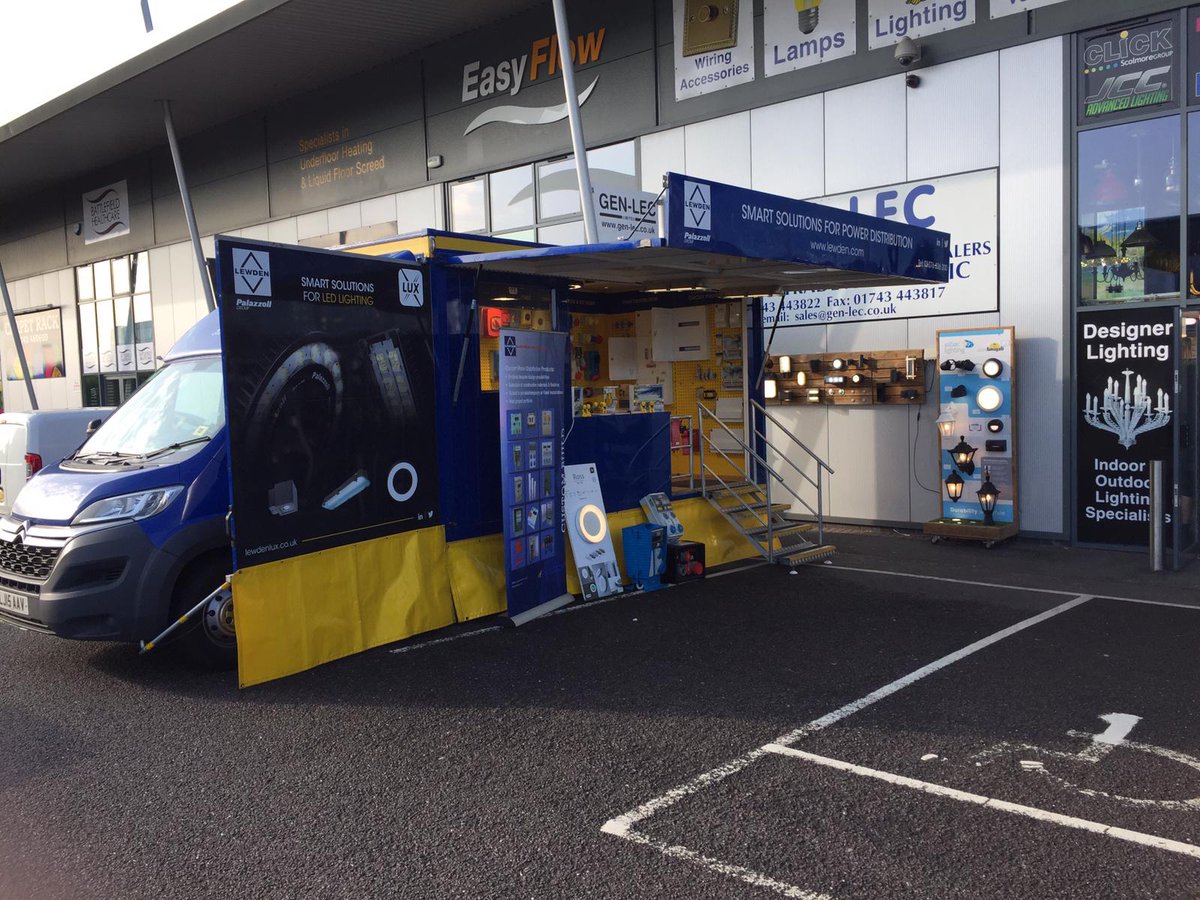Lewden_Elec's tweet photo. Good Morning from Gen-Lec Electricals in #Shrewsbury! Our RSM Steve is ready and waiting to show you our fantastic range of power distribution products and talk all things #18thedition ! ... See you there !

@gen_lec #GettoknowLewden #electrical #electricians #installers https://t.co/wp7kWDvZ5d