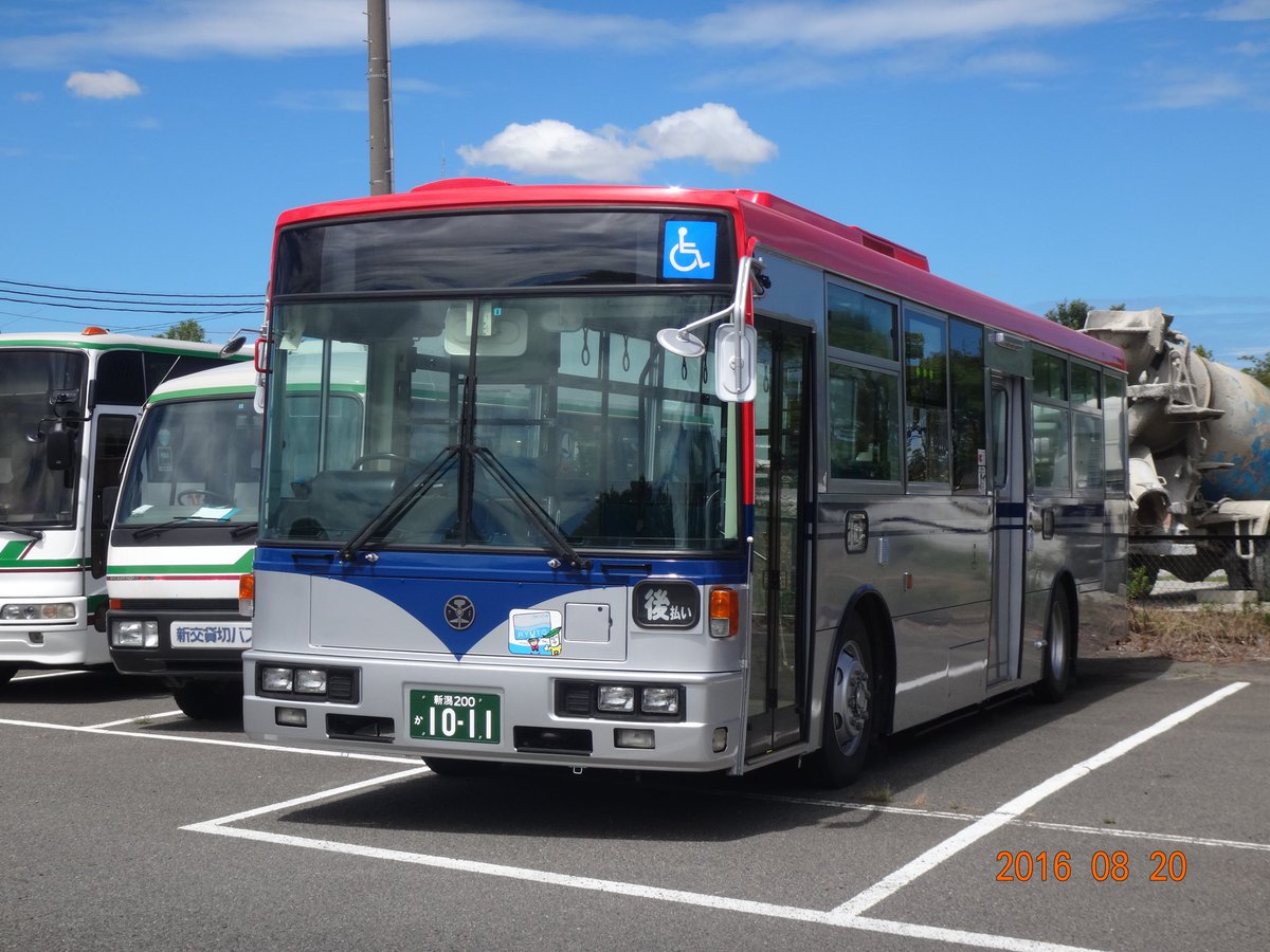 Murakami_Bus's tweet photo. 当時京ヶ瀬に納車したばかりの元神奈中の新7Eです。現在は潟東に所属しています。 https://t.co/6OqZ7hRLrf