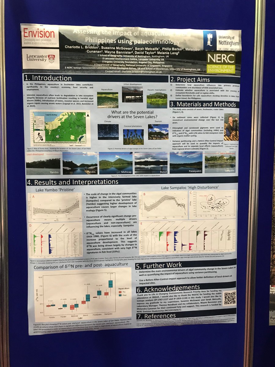 charlybriddon1's tweet photo. Check out my poster (P-4251) on how aquaculture has impacted Philippine lakes @INQUADUB19 @UoNGeography @ENVISIONDTP https://t.co/JUjABFlqzi
