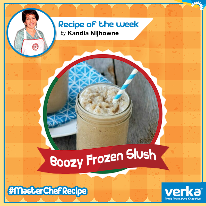 Verka_Coop's tweet photo. The sweet recipe of Boozy Frozen Slush by our #MasterChef Kandla Nijhowne is up on our facebook page!
Check it out here: https://t.co/XcYbpJZBKg
#PureVerka #VerkaMilkfed #TheMasterChefRecipe https://t.co/IozuRwpWe1