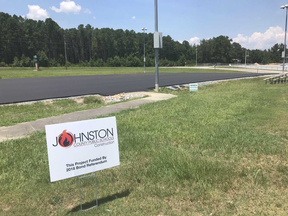 New subgrade and pavement are in for the tennis court replacement project.  This project is part of the 2018 Bond Referendum.  <a href="/SJHSTrojans/">SJHS Trojans</a> #JCPSconstruction