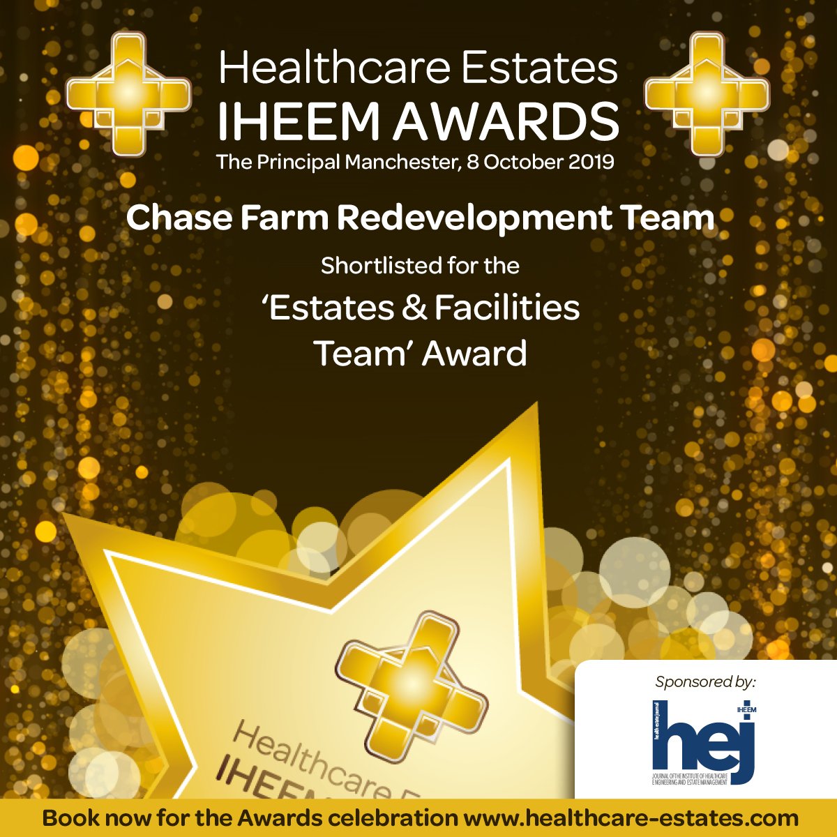 Chase Farm Hospital Estates &amp; Facilities Team <a href="/RoyalFreeNHS/">Royal Free London</a> have been shortlisted for Estates &amp; Facilities Team of the Year <a href="/HCEstates/">Healthcare Estates 2025</a> <a href="/IHEEM/">IHEEM</a> Awards!  Best of luck, fingers crossed for 8th October <a href="/PrincipalManc/">Principal Manchester</a> #excellence #engineering #NHS #networking healthcare-estates.com