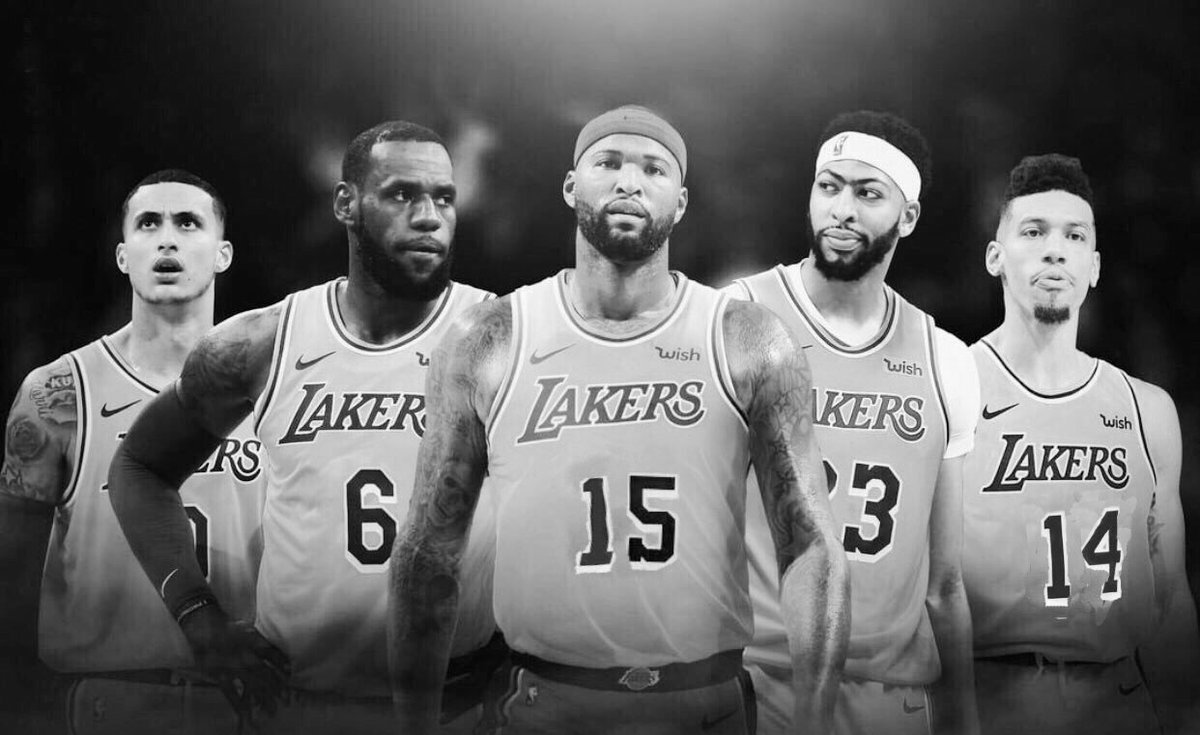 Lakers Empire On Twitter Lakers Potential Starters Ppg Avg From Last Season Lebron James 27 4 Ppg Anthony Davis 25 9 Ppg Kyle Kuzma 18 7 Ppg Danny Green 10 3 Ppg Demarcus Cousins 16 3 Ppg Https T Co 5bm6prc6hv