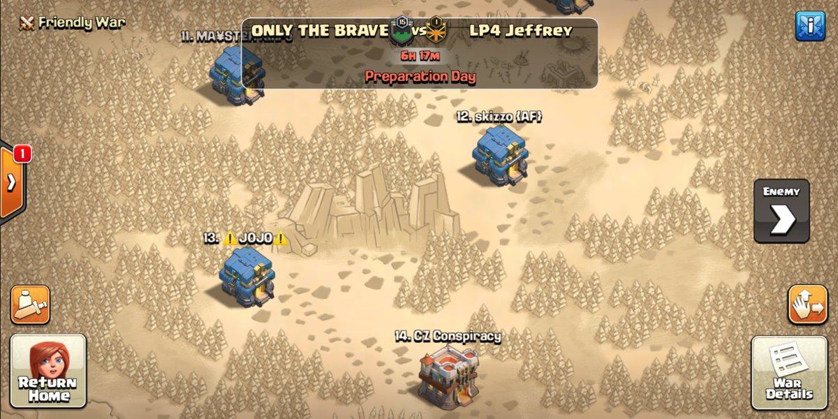 ONLY THE BRAVE (@otbcoc) on Twitter photo Our first war of <a href="/clash_cup/">Clash Cup</a> against <a href="/kingjeffreyclan/">King Jeffrey CoC</a> and <a href="/LP4_Hades/">LP4 Hades π₯</a>!
50 vs 50!
Bd 13/24/13
Will be Amazing! π¦π¦π¦ Our first war of <a href="/clash_cup/">Clash Cup</a> against <a href="/kingjeffreyclan/">King Jeffrey CoC</a> and <a href="/LP4_Hades/">LP4 Hades π₯</a>!
50 vs 50!
Bd 13/24/13
Will be Amazing! π¦π¦π¦