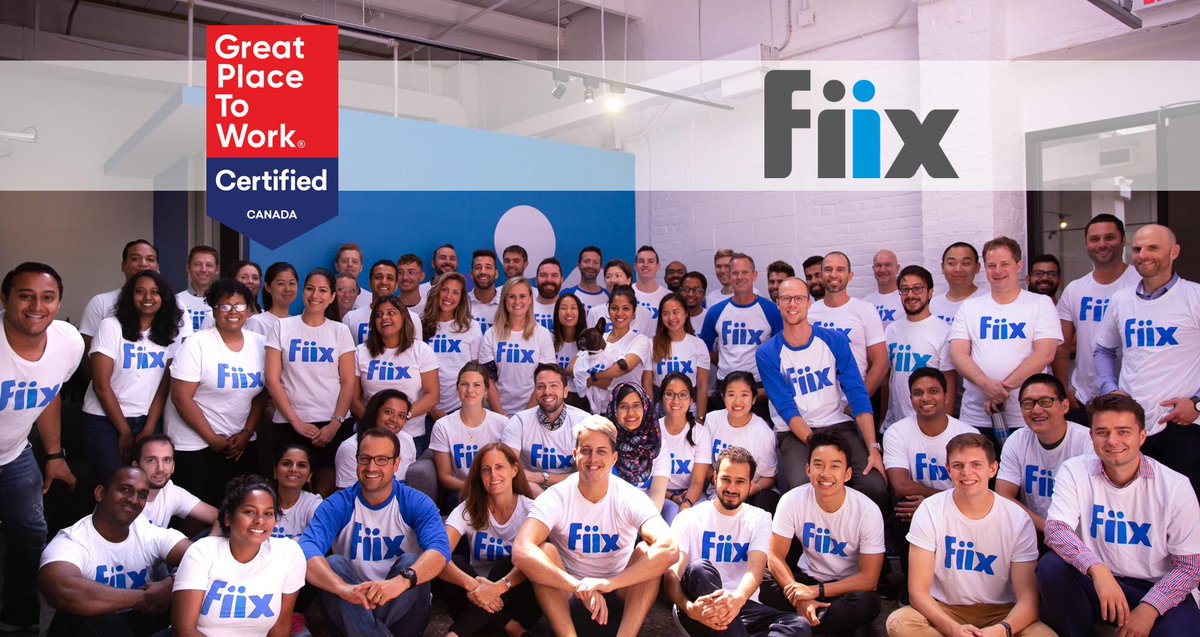 GPTW_Canada's tweet image. Congratulations @FiixSoftware, you're once again Certified as a Great Place to Work, thanks to your employees' voice! Special credit to Karen Rodney and James Novak for leading the workplace culture.